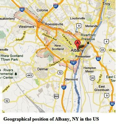 albany maps google.